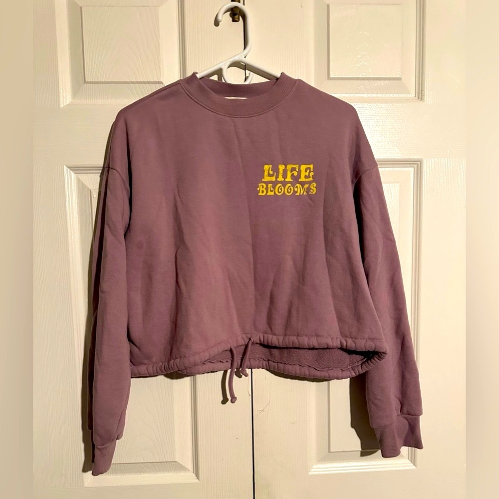Crop Top/Drawstring Hoodie